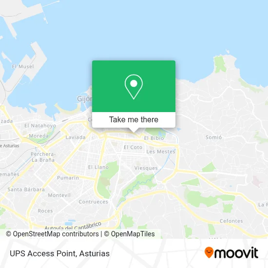 Ups Access Point map