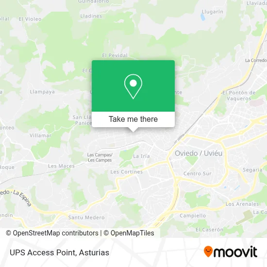 Ups Access Point map