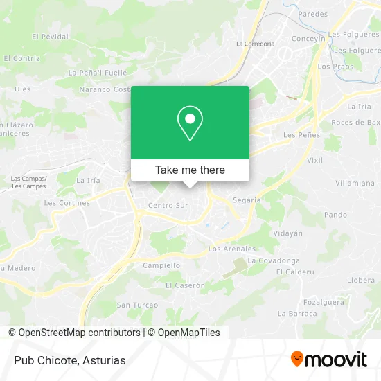 Pub Chicote map