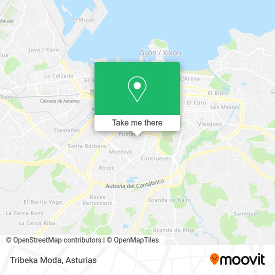 Tribeka Moda map