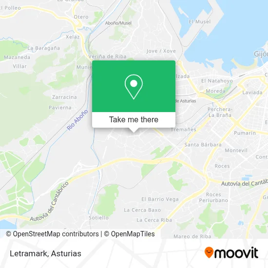 Letramark map