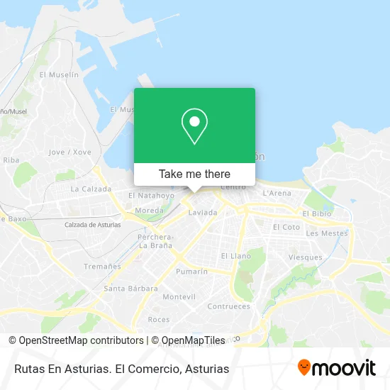 Rutas En Asturias. El Comercio map