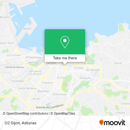 mapa O2 Gijon