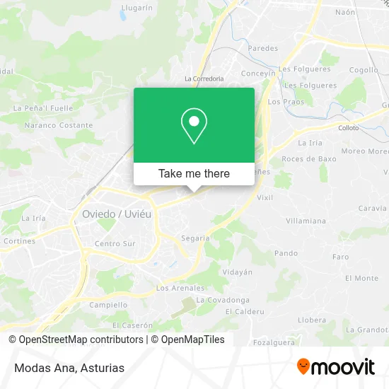 Modas Ana map