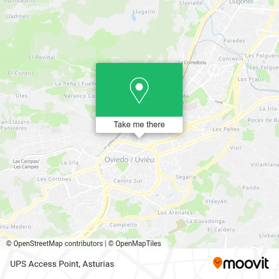 Ups Access Point map