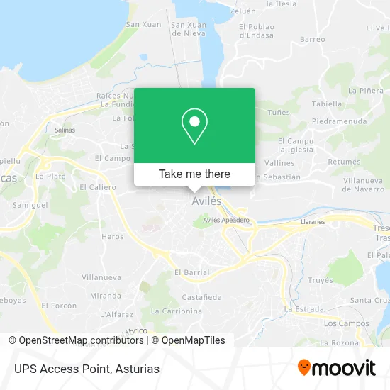 Ups Access Point map