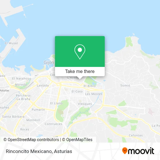 Rinconcito Mexicano map