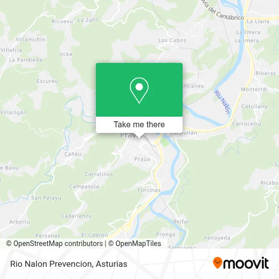 Rio Nalon Prevencion map