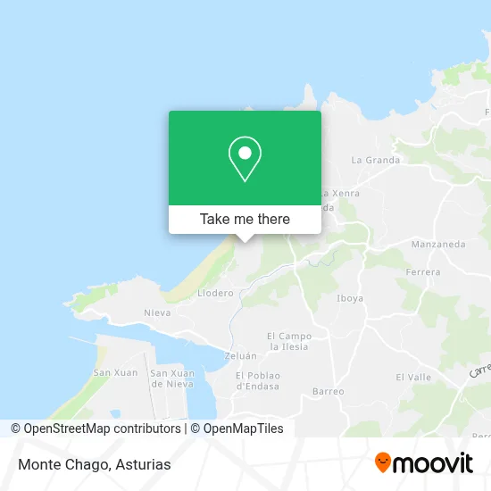 Monte Chago map