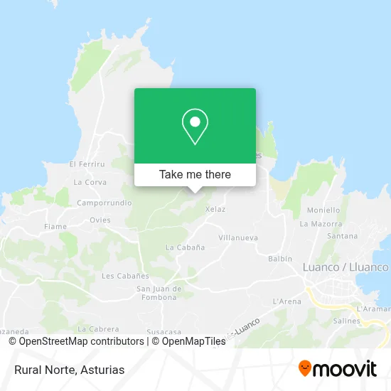 Rural Norte map