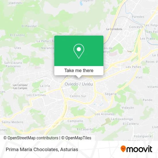 Prima María Chocolates map