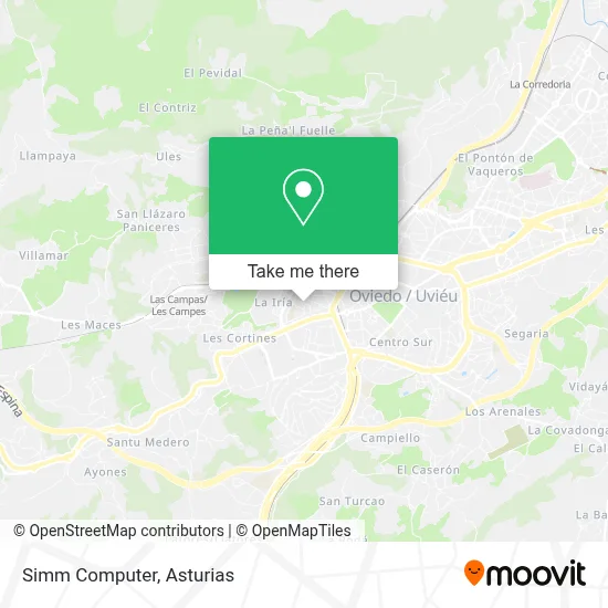 Simm Computer map