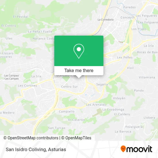 San Isidro Coliving map