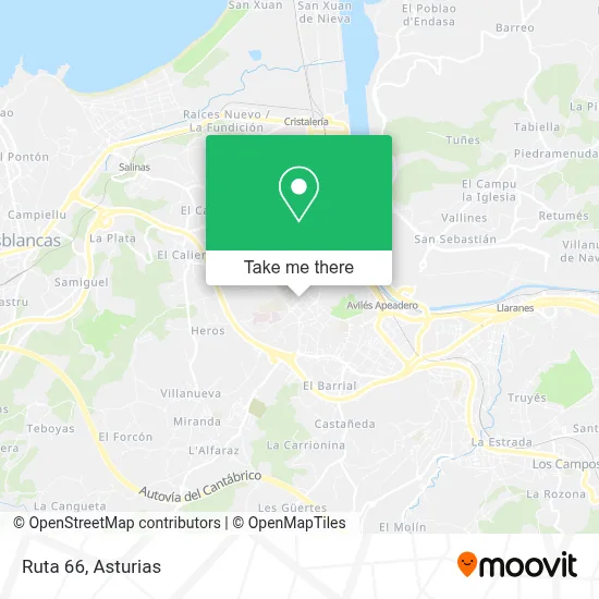 Ruta 66 map