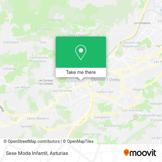 Sese Moda Infantil map