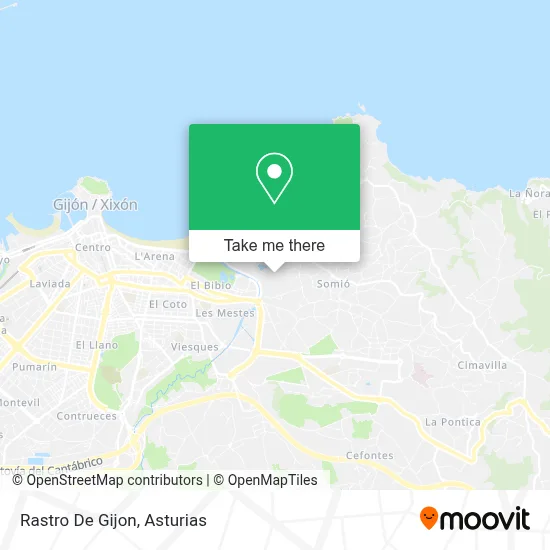 Rastro De Gijon map