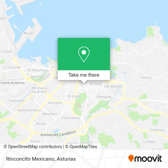 Rinconcito Mexicano map