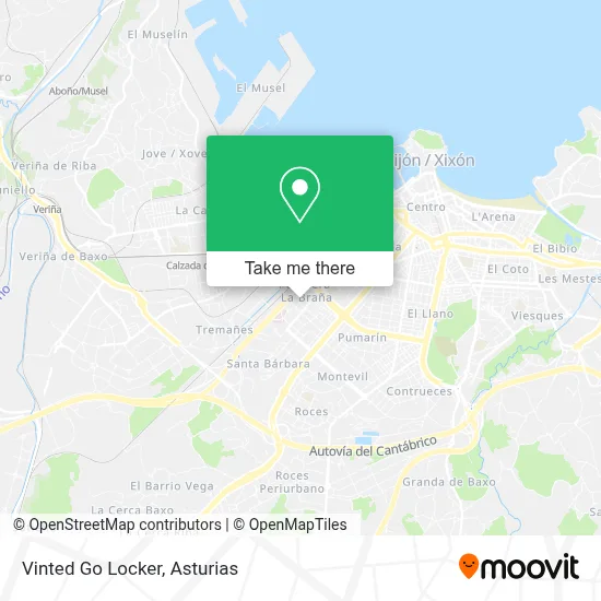 Vinted Go Locker map