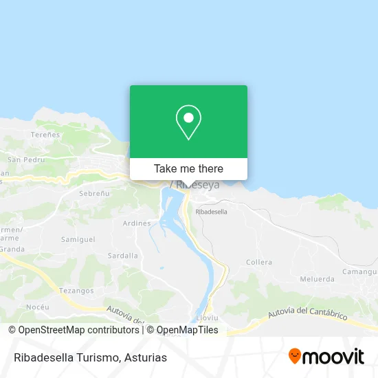 Ribadesella Turismo map