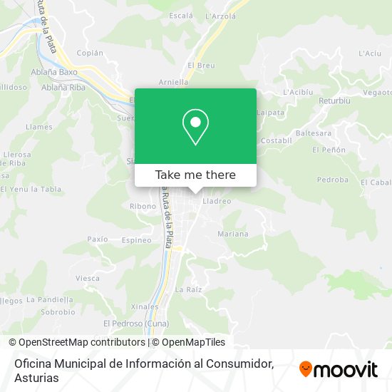 Oficina Municipal de Información al Consumidor map