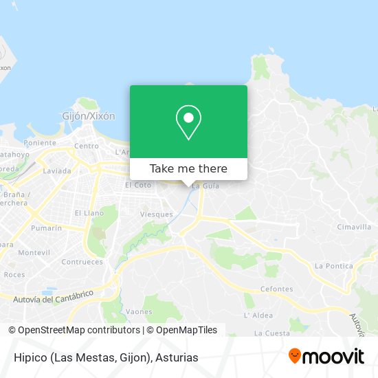 mapa Hipico (Las Mestas, Gijon)