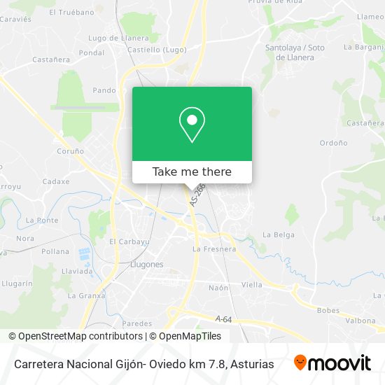 Carretera Nacional Gijón- Oviedo km 7.8 map
