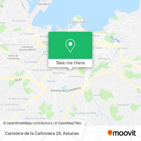 Carretera de la Carbonera 28 map