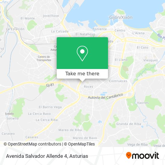 Avenida Salvador Allende 4 map