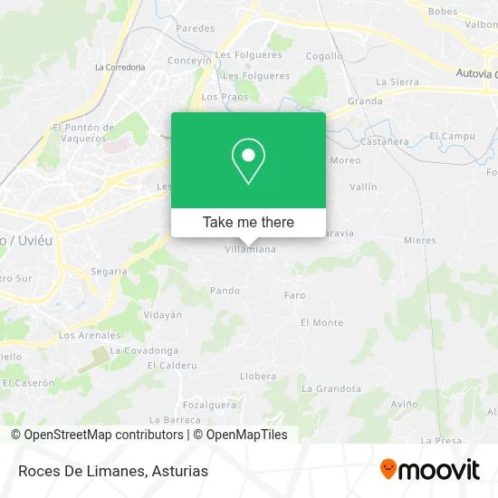 Roces De Limanes map