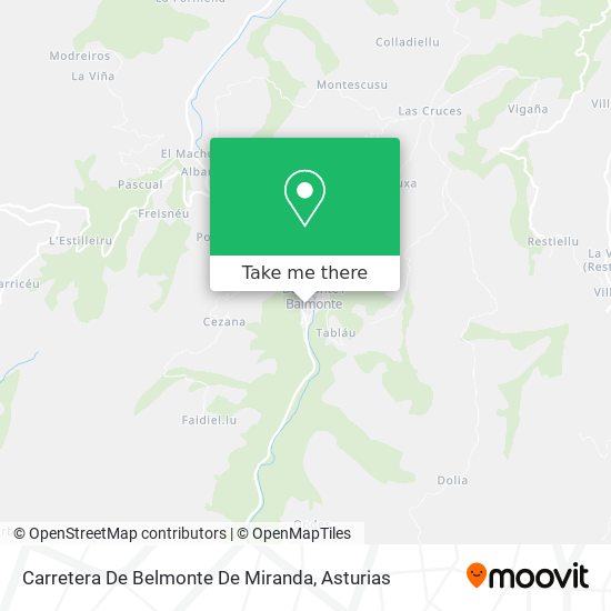 Carretera De Belmonte De Miranda map