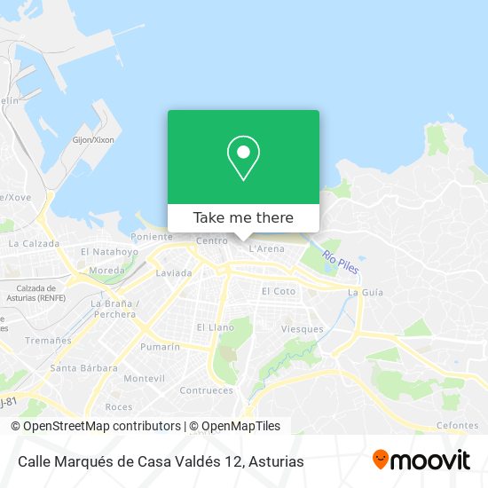 Calle Marqués de Casa Valdés 12 map