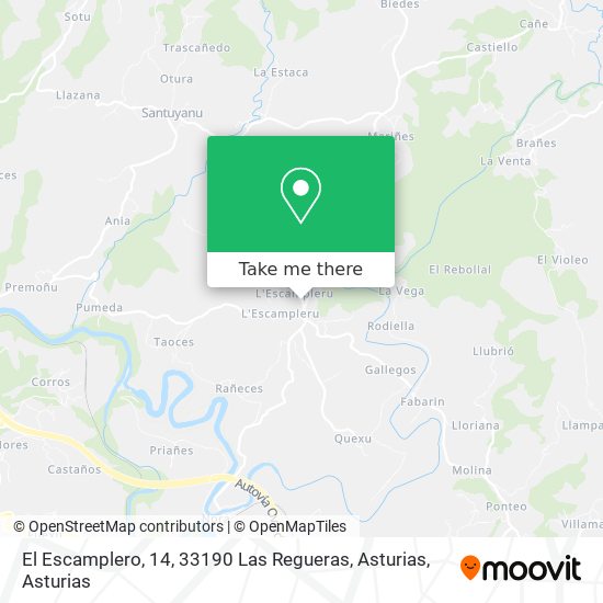 El Escamplero, 14, 33190 Las Regueras, Asturias map