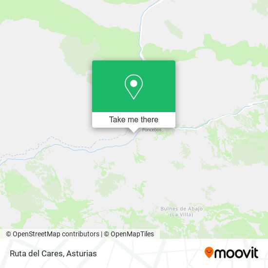 Ruta del Cares map