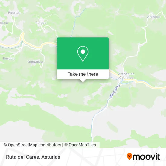 Ruta del Cares map