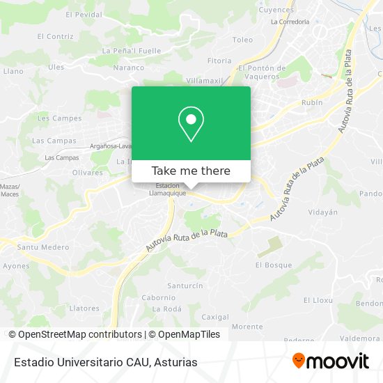 Estadio Universitario CAU map
