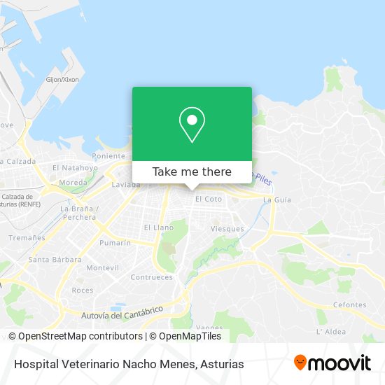 Hospital Veterinario Nacho Menes map