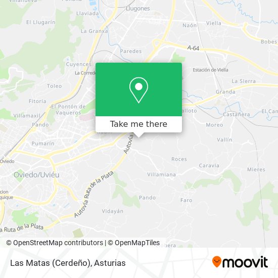 Las Matas (Cerdeño) map