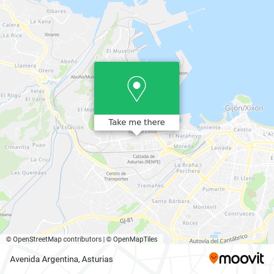 mapa Avenida Argentina