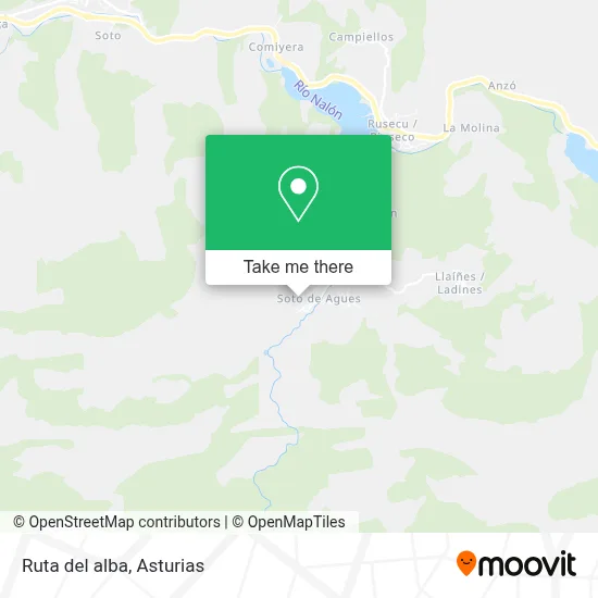 Ruta del alba map