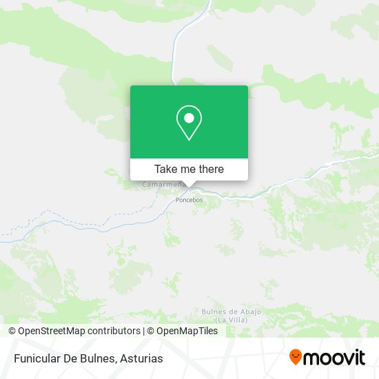 mapa Funicular De Bulnes