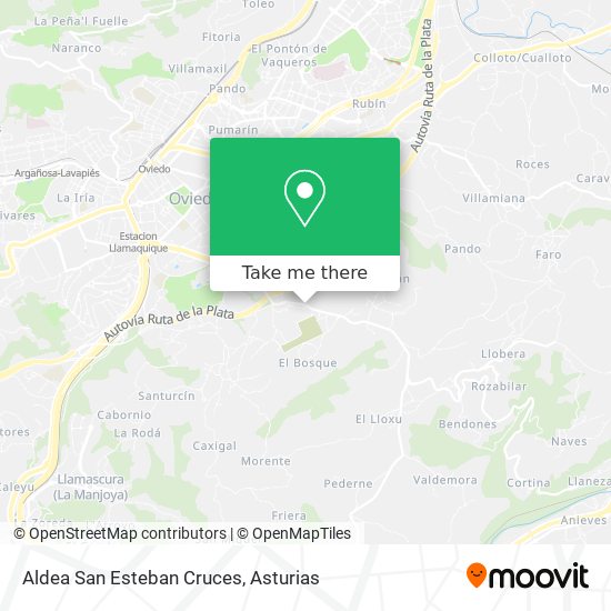 Aldea San Esteban Cruces map