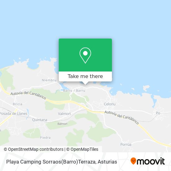 Playa Camping Sorraos(Barro)Terraza map