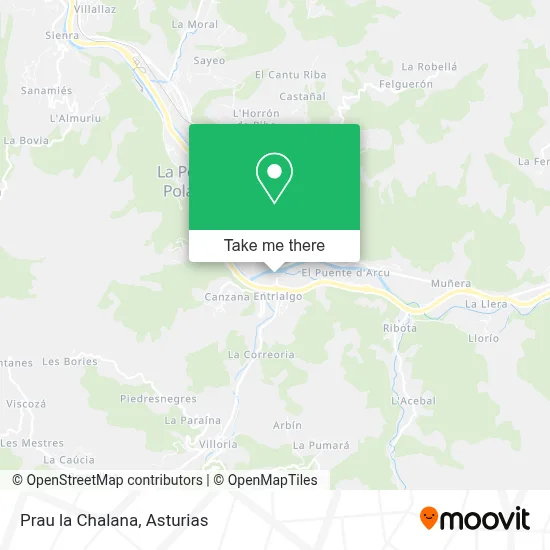 Prau la Chalana map