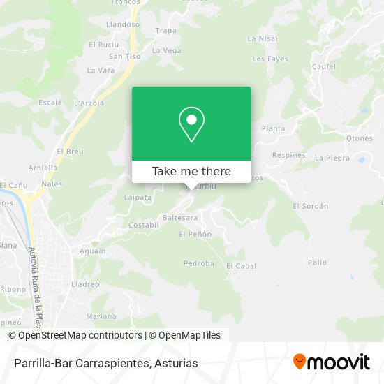 Parrilla-Bar Carraspientes map