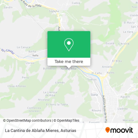 La Cantina de Ablaña Mieres map