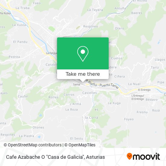 Cafe Azabache O "Casa de Galicia" map