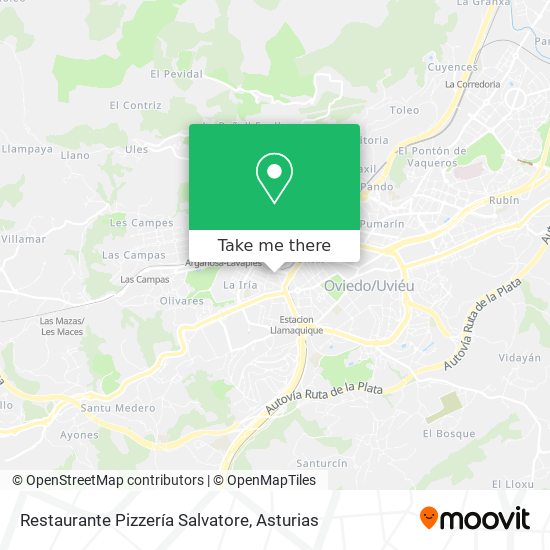 Restaurante Pizzería Salvatore map