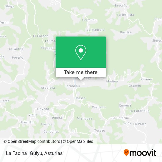 La Facina'l Güiyu map