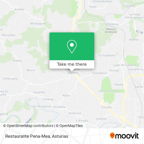 Restaurante Pena-Mea map