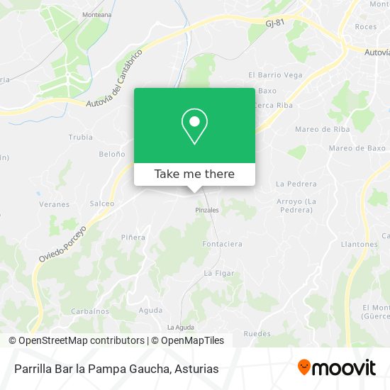 Parrilla Bar la Pampa Gaucha map
